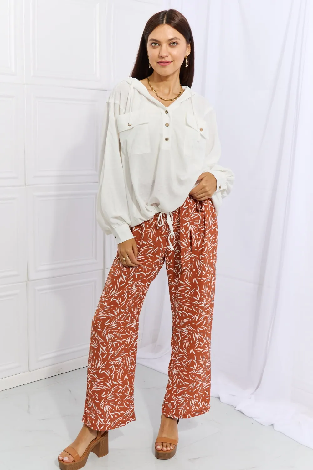 Right Angle Geometric Printed Pants