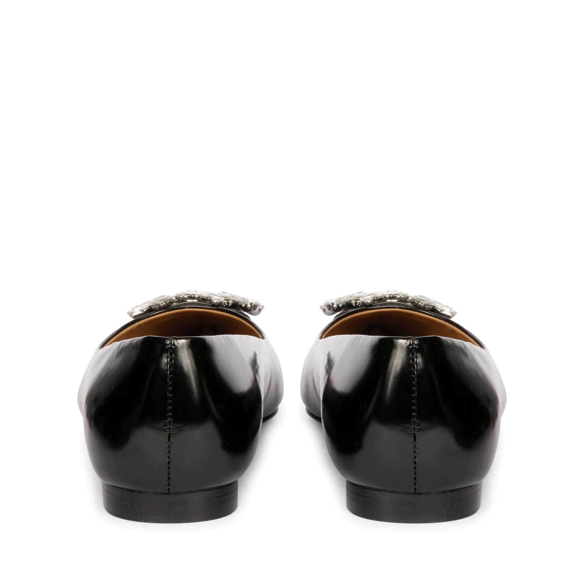 Saint Mabillia Black Leather Ballerinas