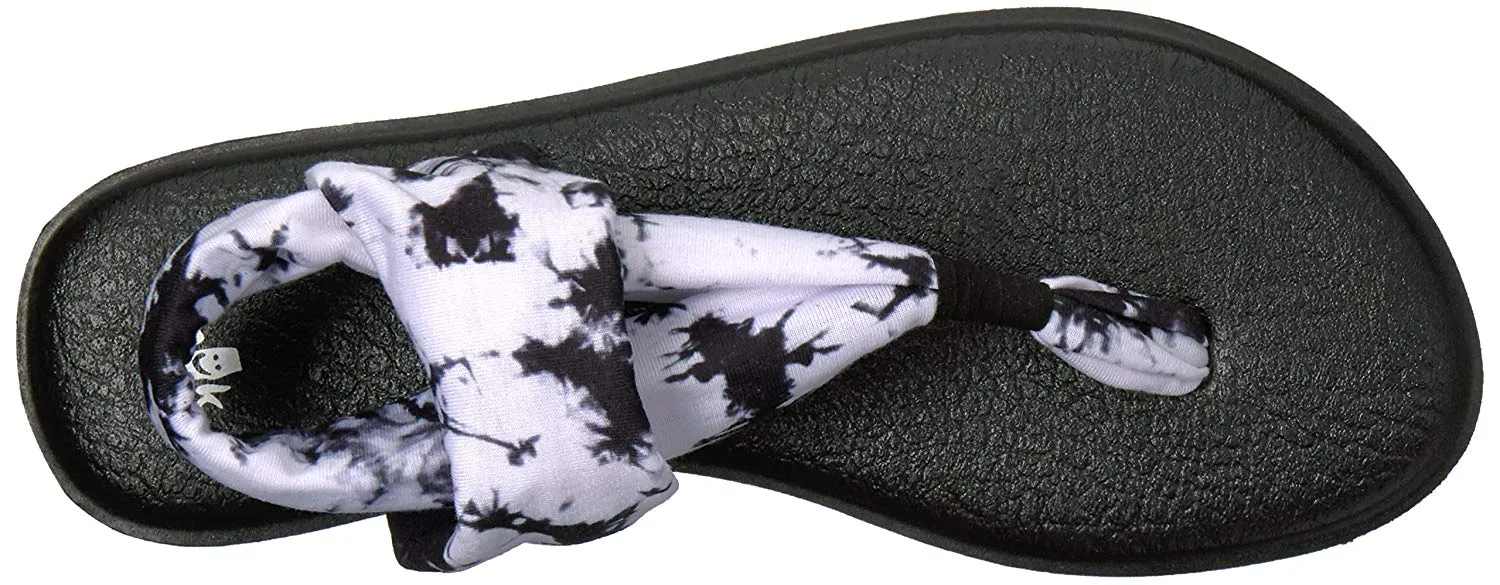 Sanuk Yoga Sling 2 Vintage Black Tye Dye Sandals - Women's