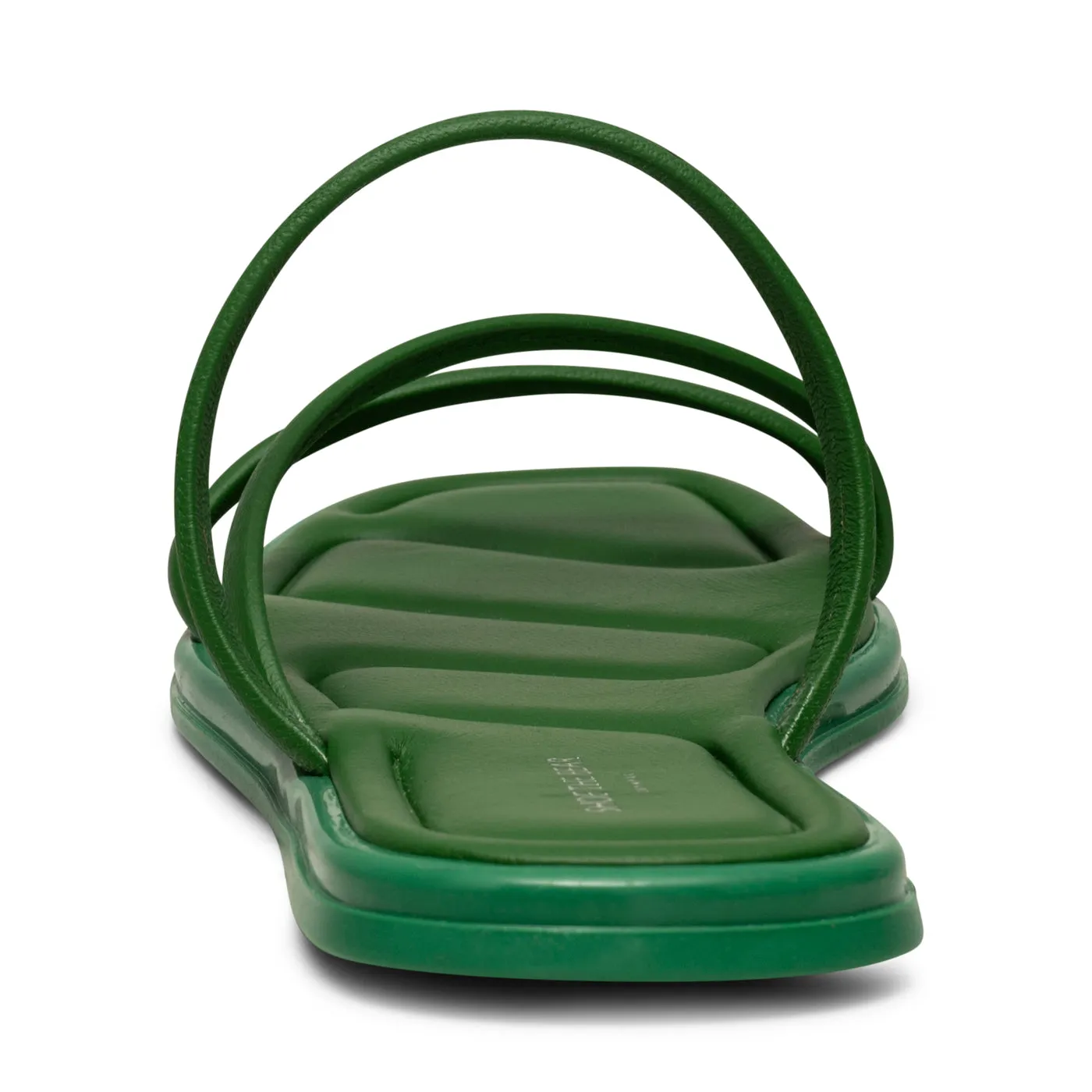 Selena strap sandal leather - GREEN