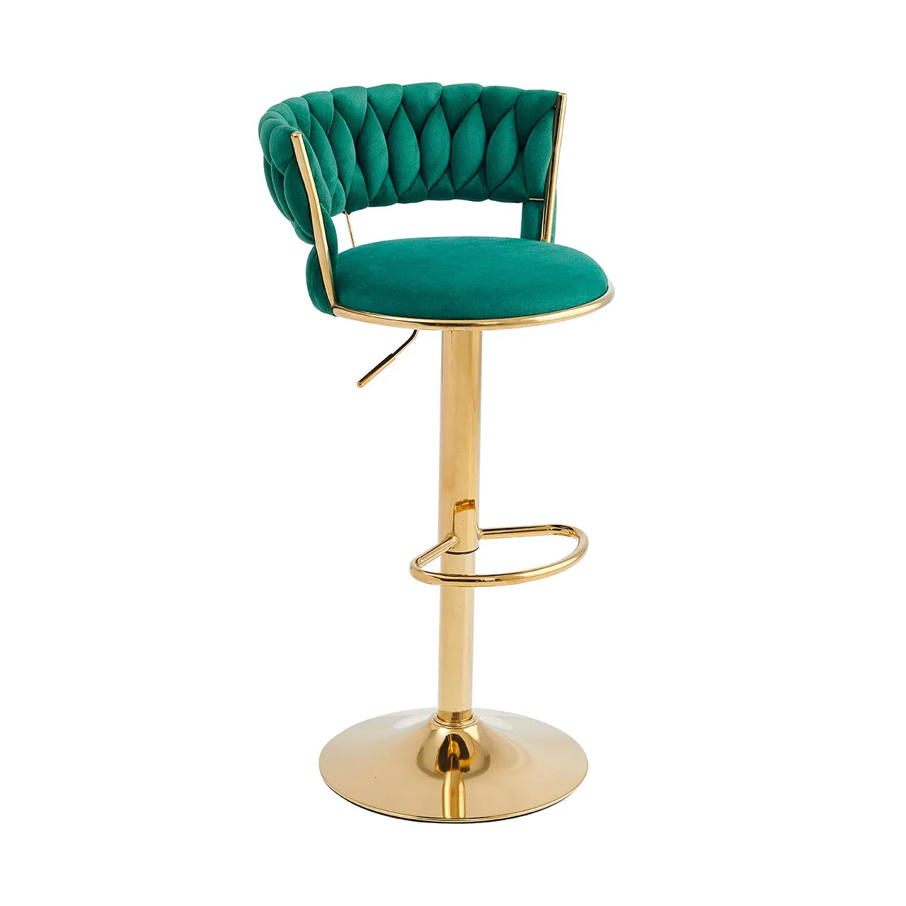 Stylish Gold Frame Bar Chair – Available In 3 Colours MWBCG01B