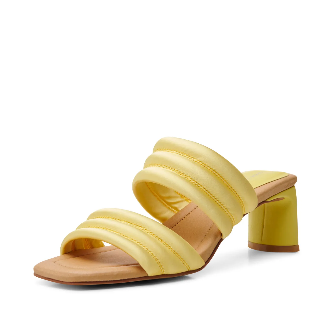 Sylvi heel textile - BUTTER SATIN