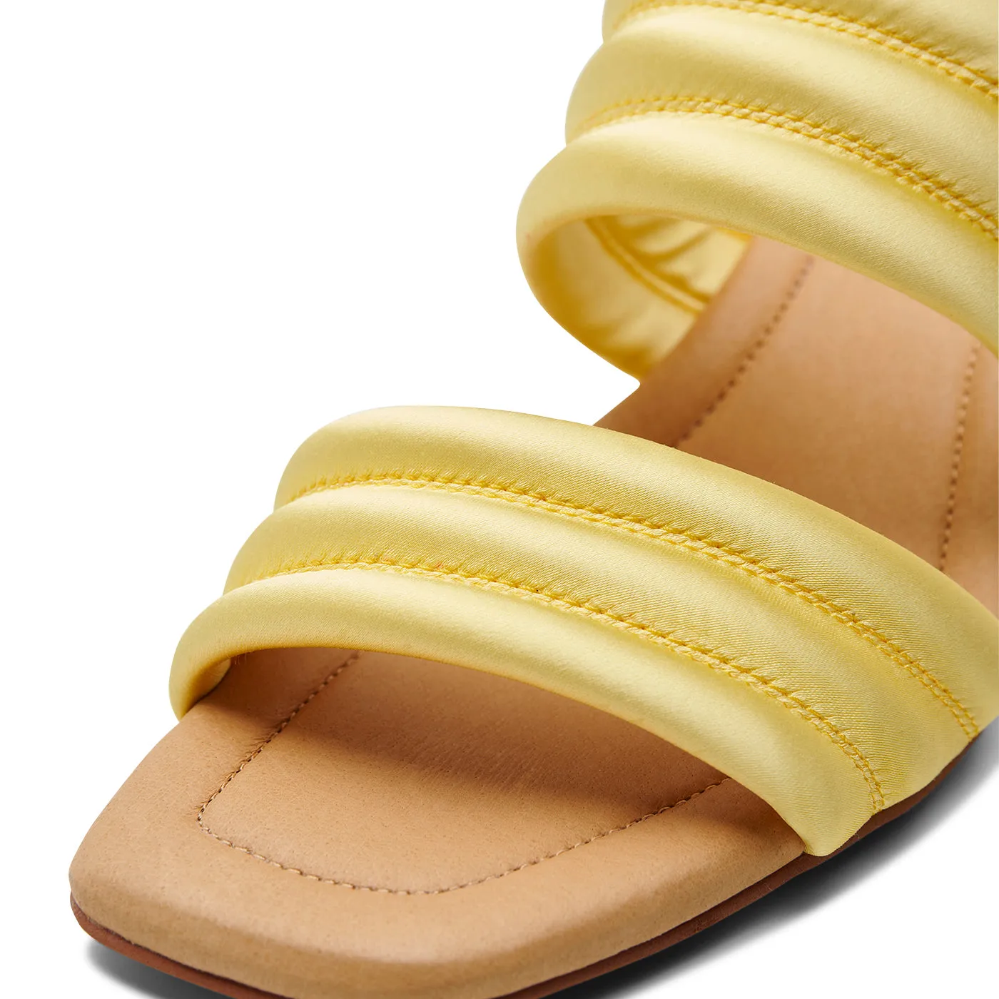 Sylvi heel textile - BUTTER SATIN