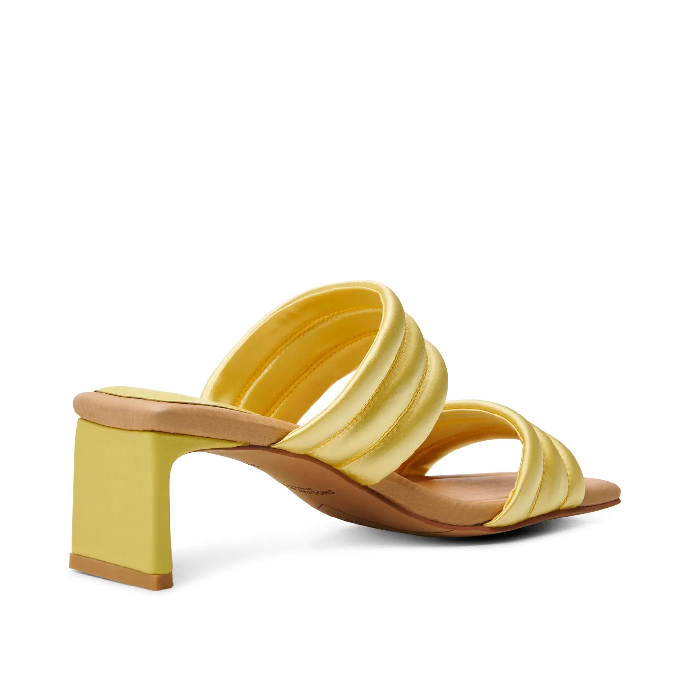 Sylvi heel textile - BUTTER SATIN