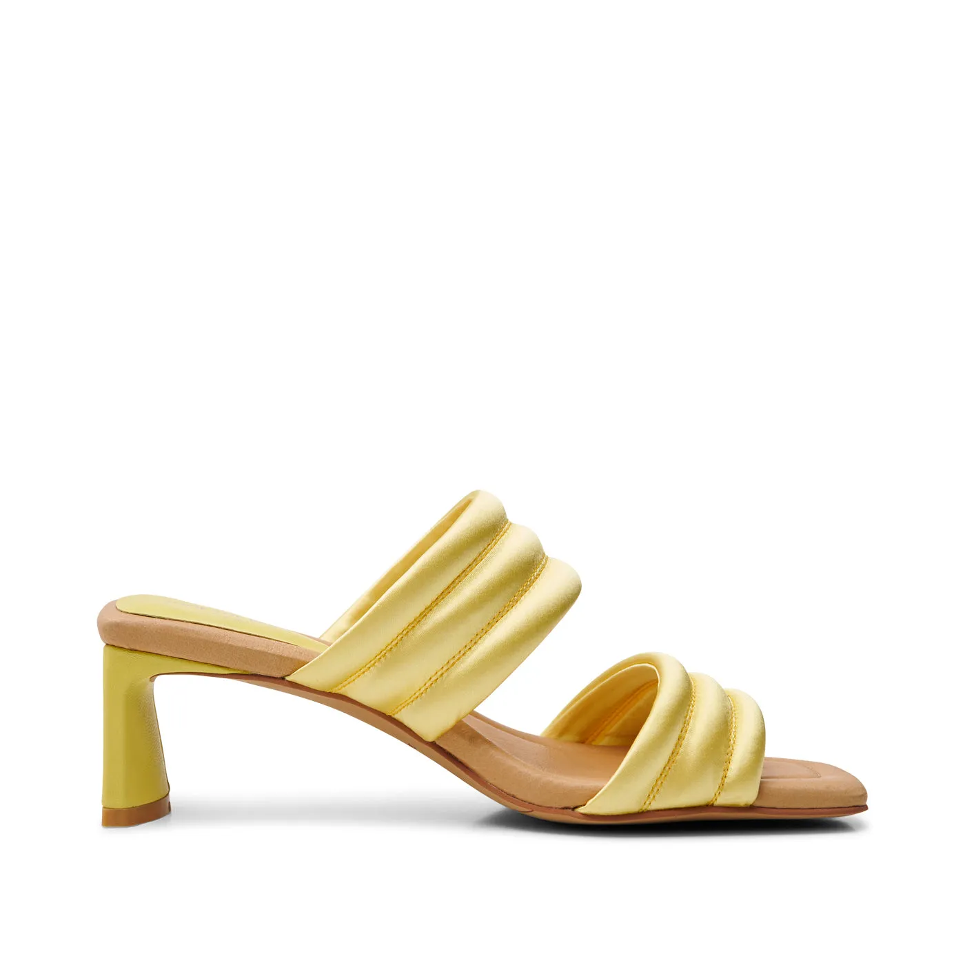 Sylvi heel textile - BUTTER SATIN