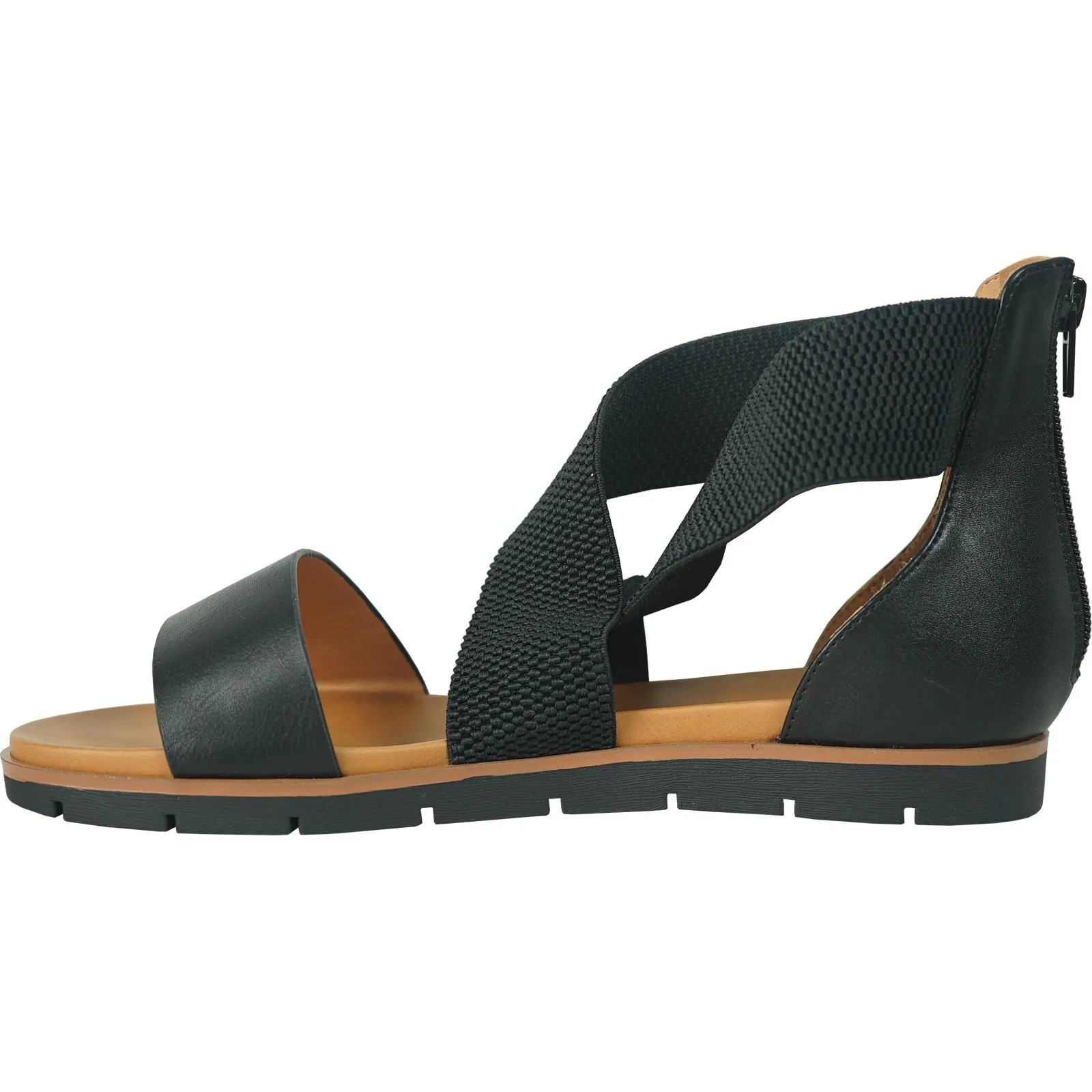 VANGELO Women Sandal LONDON-2 Flat Sandal Black