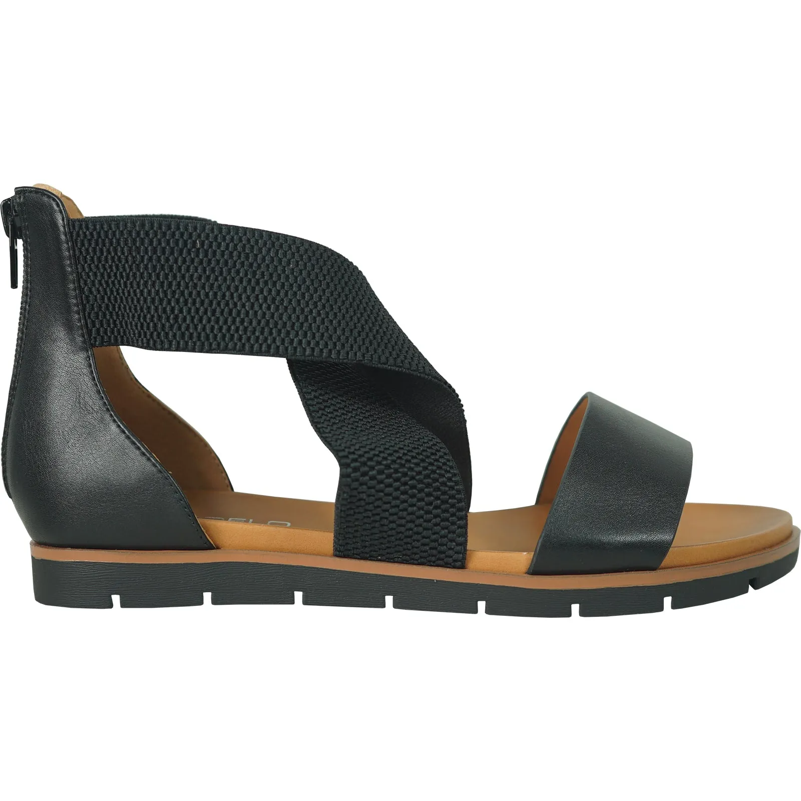 VANGELO Women Sandal LONDON-2 Flat Sandal Black