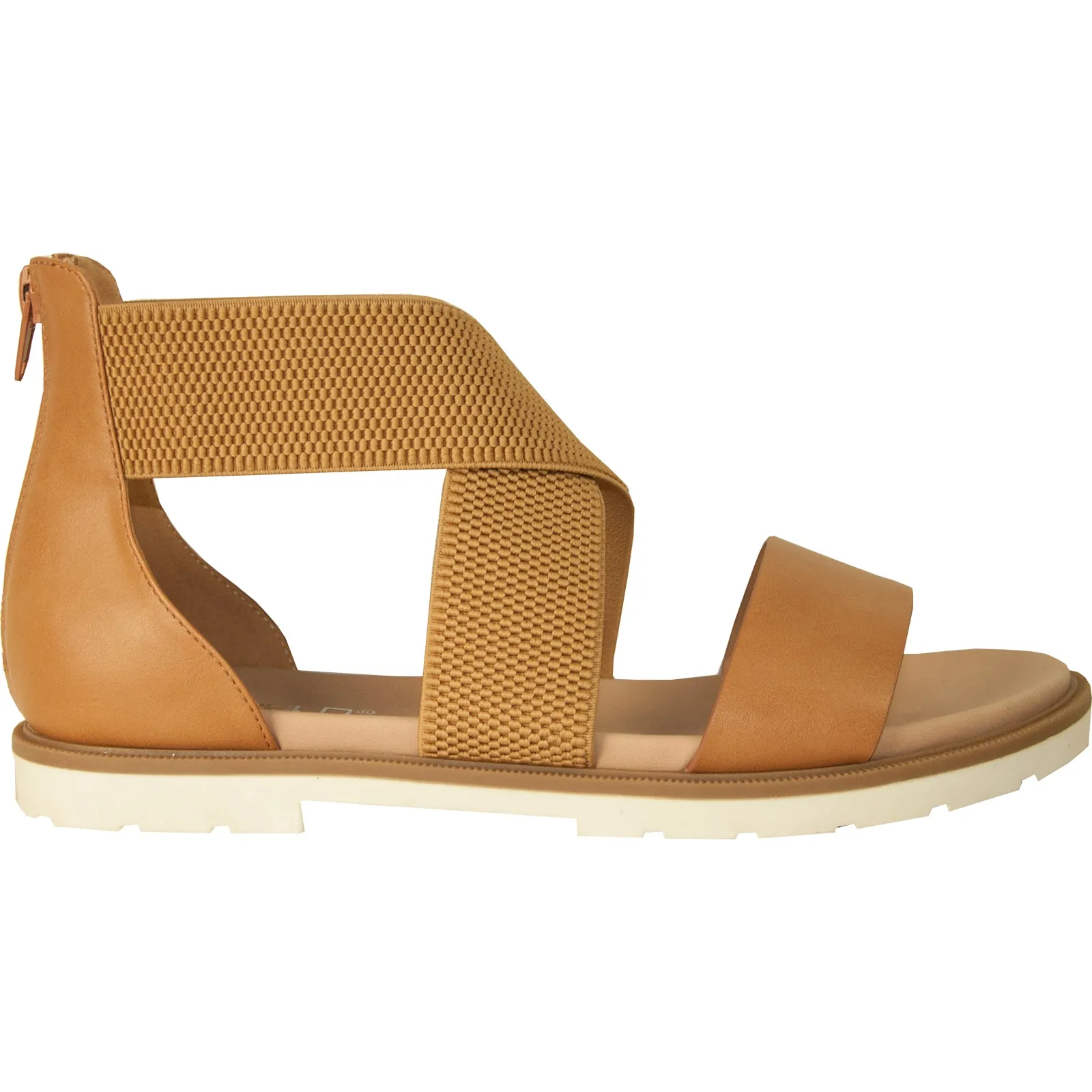 VANGELO Women Sandal LONDON Flat Sandal Tan