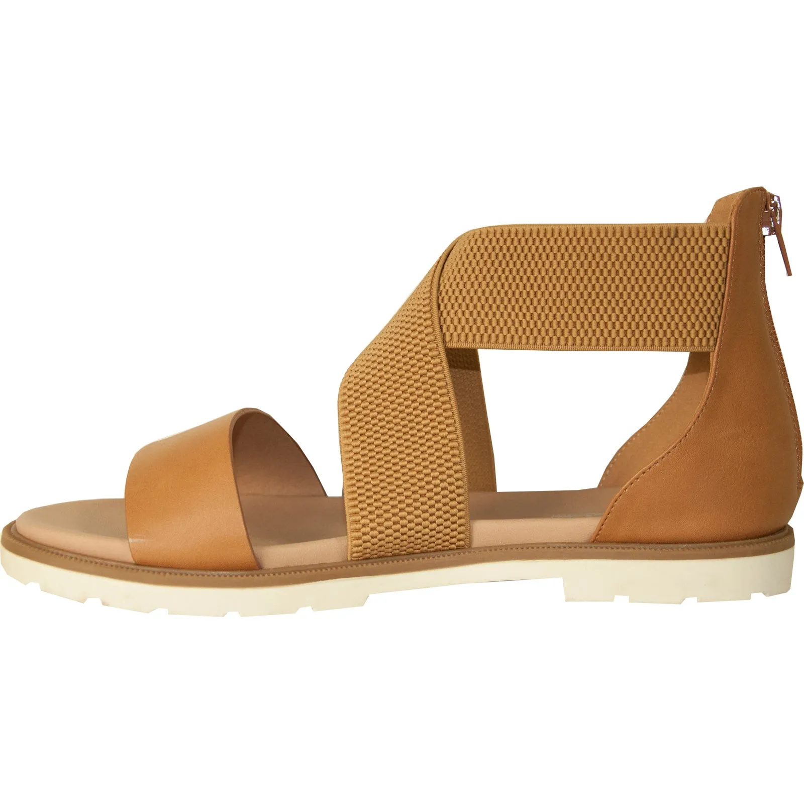 VANGELO Women Sandal LONDON Flat Sandal Tan