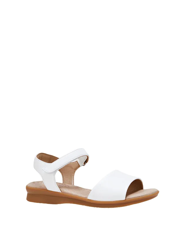 Womens Hush Puppies Nigella Pl White Sandals Slip On Shoes