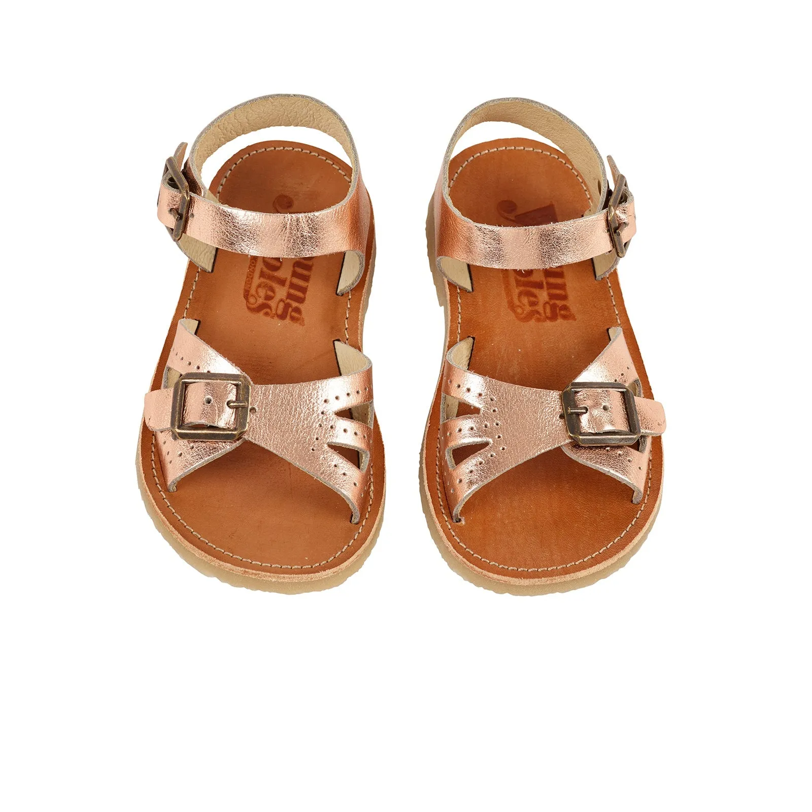 Young Soles Pearl Sandals - Rose Gold