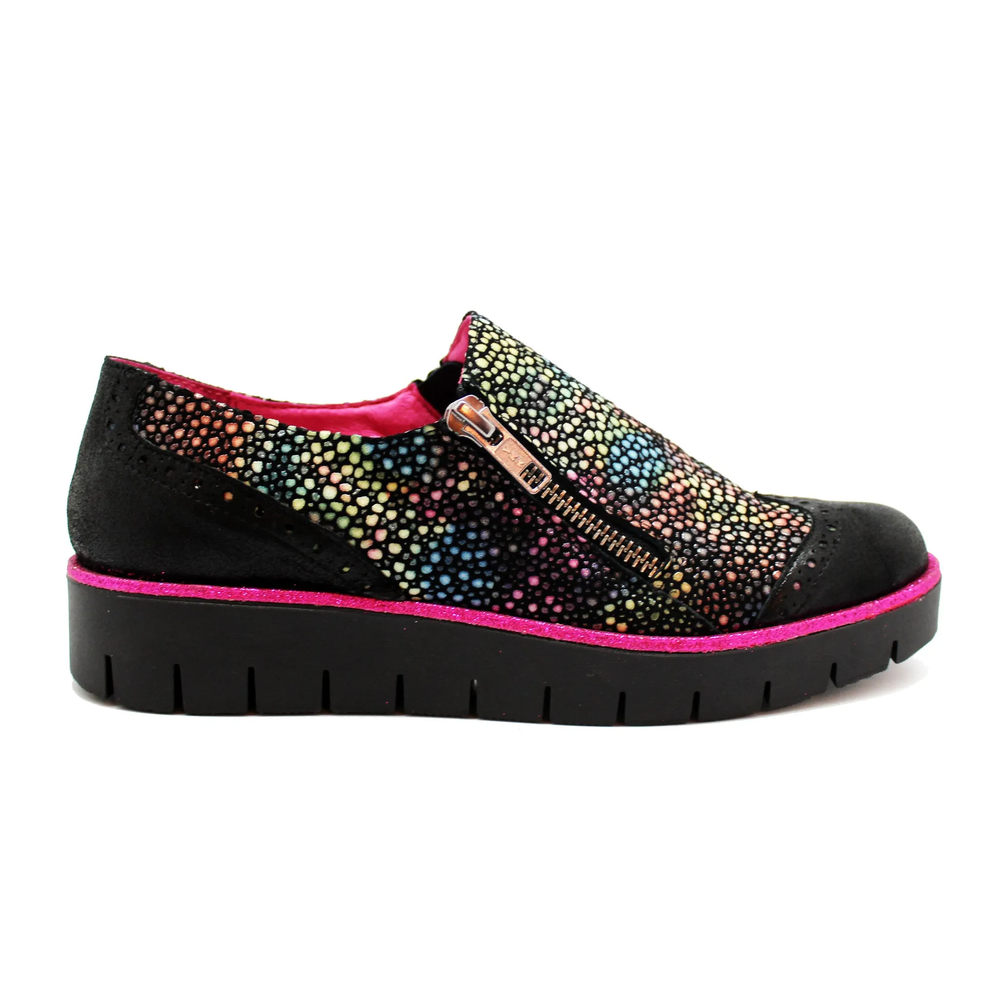 Zap - Black Multi Stingray- slip on shoe- last pair 41